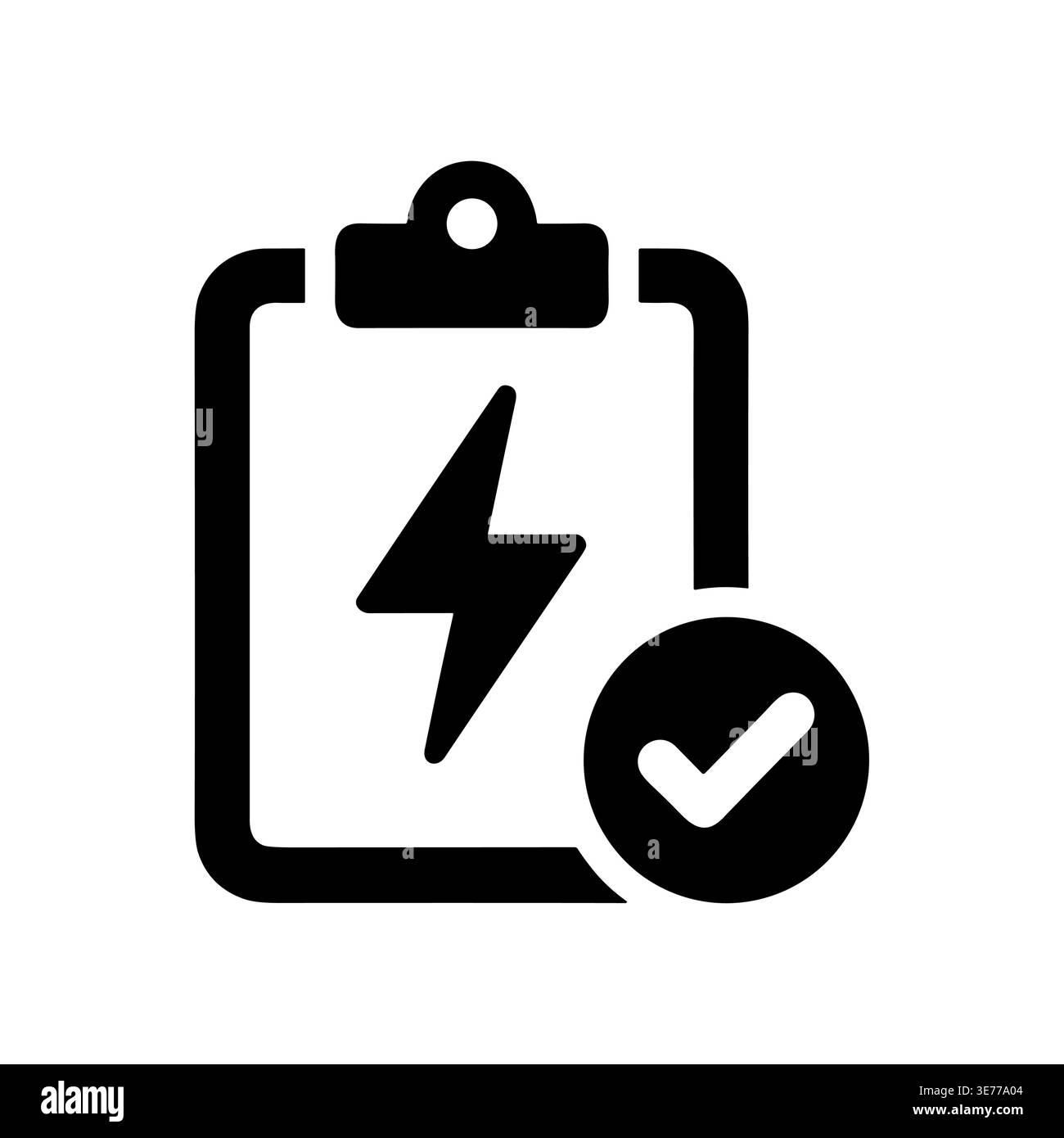 Energy Efficiency Checklist Icon, Symbol for Approval, Vector ...