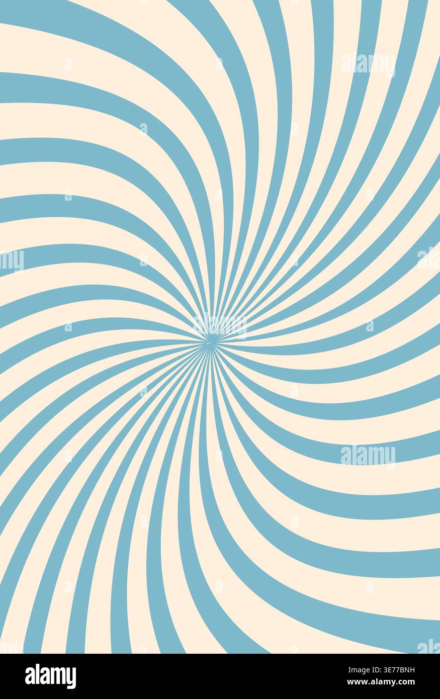 Trippy psychedelic blue line groovy pattern or texture. Psychedelic retro backdrop, wavy line funky print. Trippy pattern pattern Stock Vector