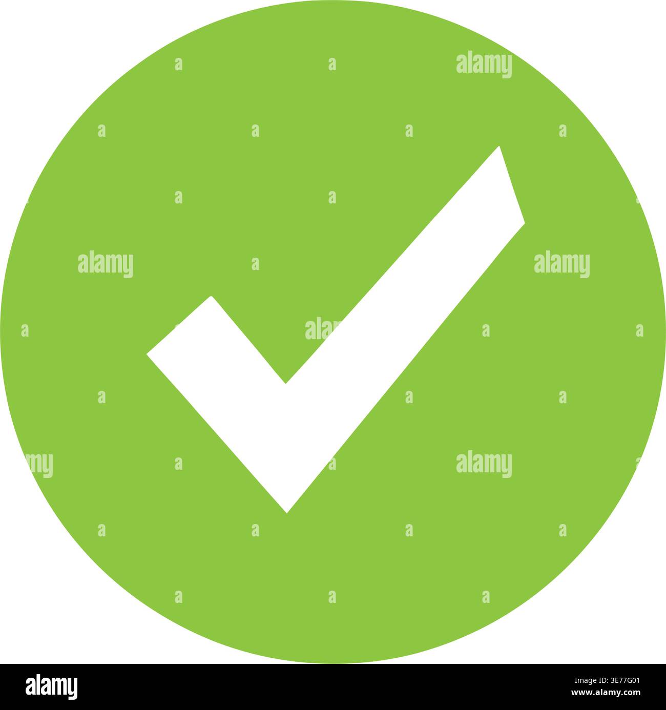 Green recycling symbol on a white background Stock Vector