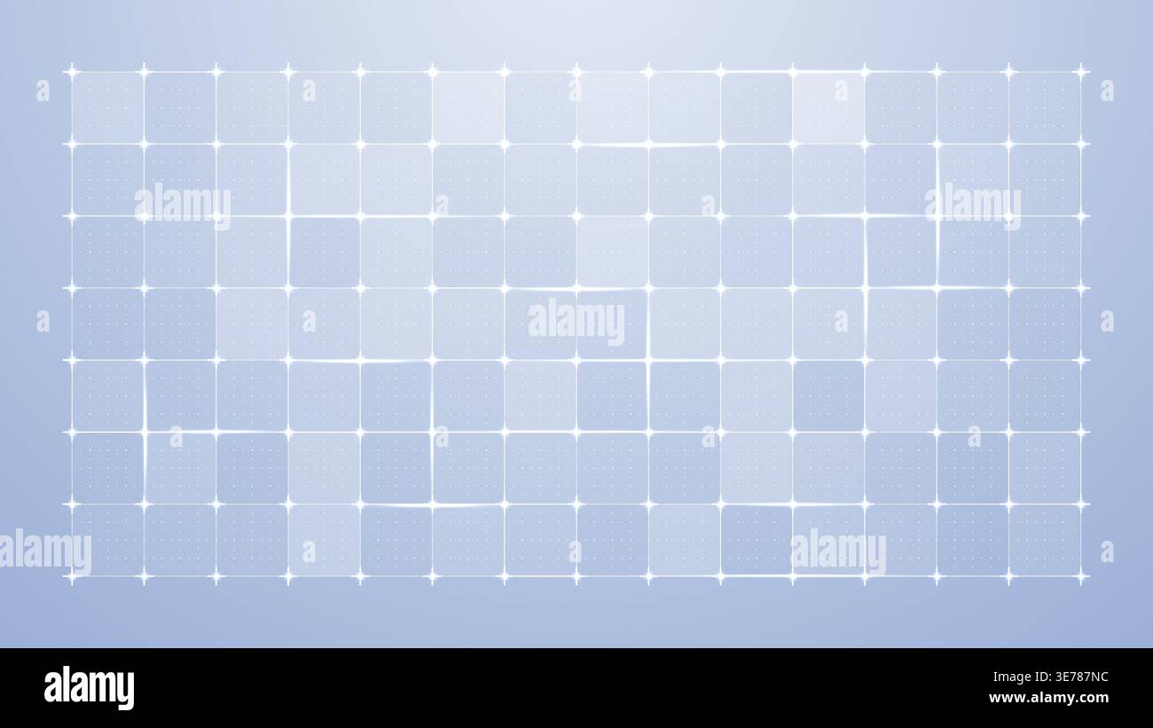 Grid Tech Background With Line Square Data Interface Hud Style Stock Vector