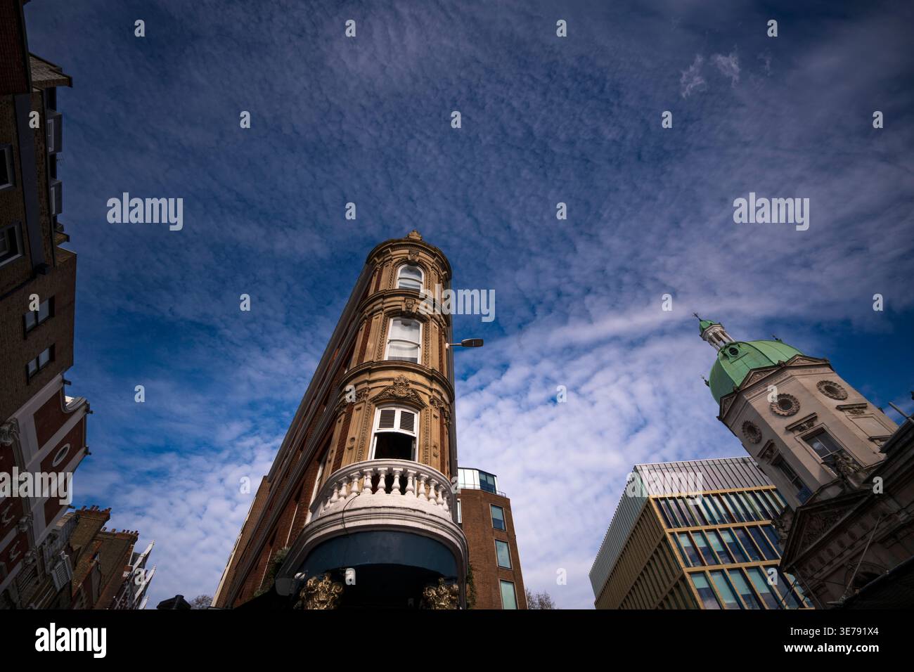Smithfield buildings and sky in central London Stock Photo