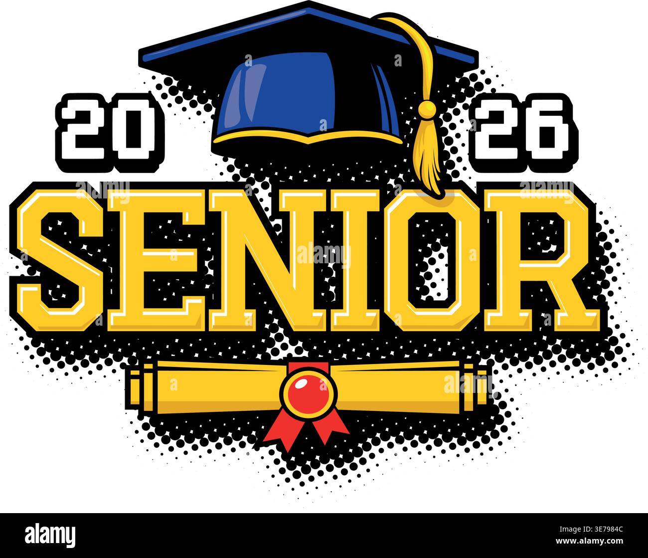 Project Graduation Header 2026 class graduation header. Decorate congratulation for school ...