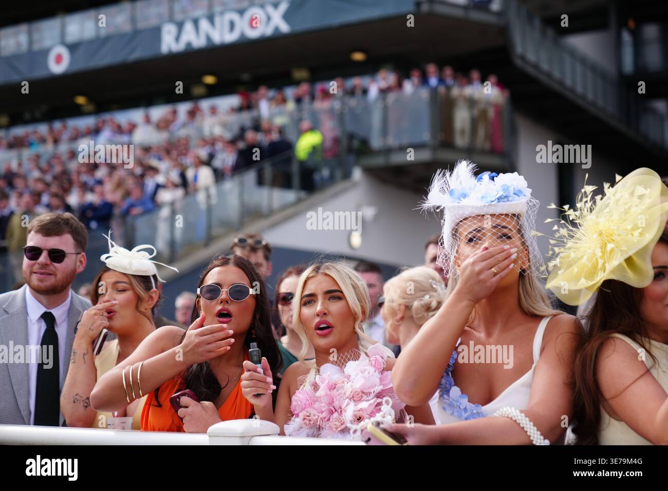 Racegoers on Ladies Day of the Randox Grand National Festival 2026 at Aintree Racecourse. Picture date: Friday April 10, 2026. Stock Photo