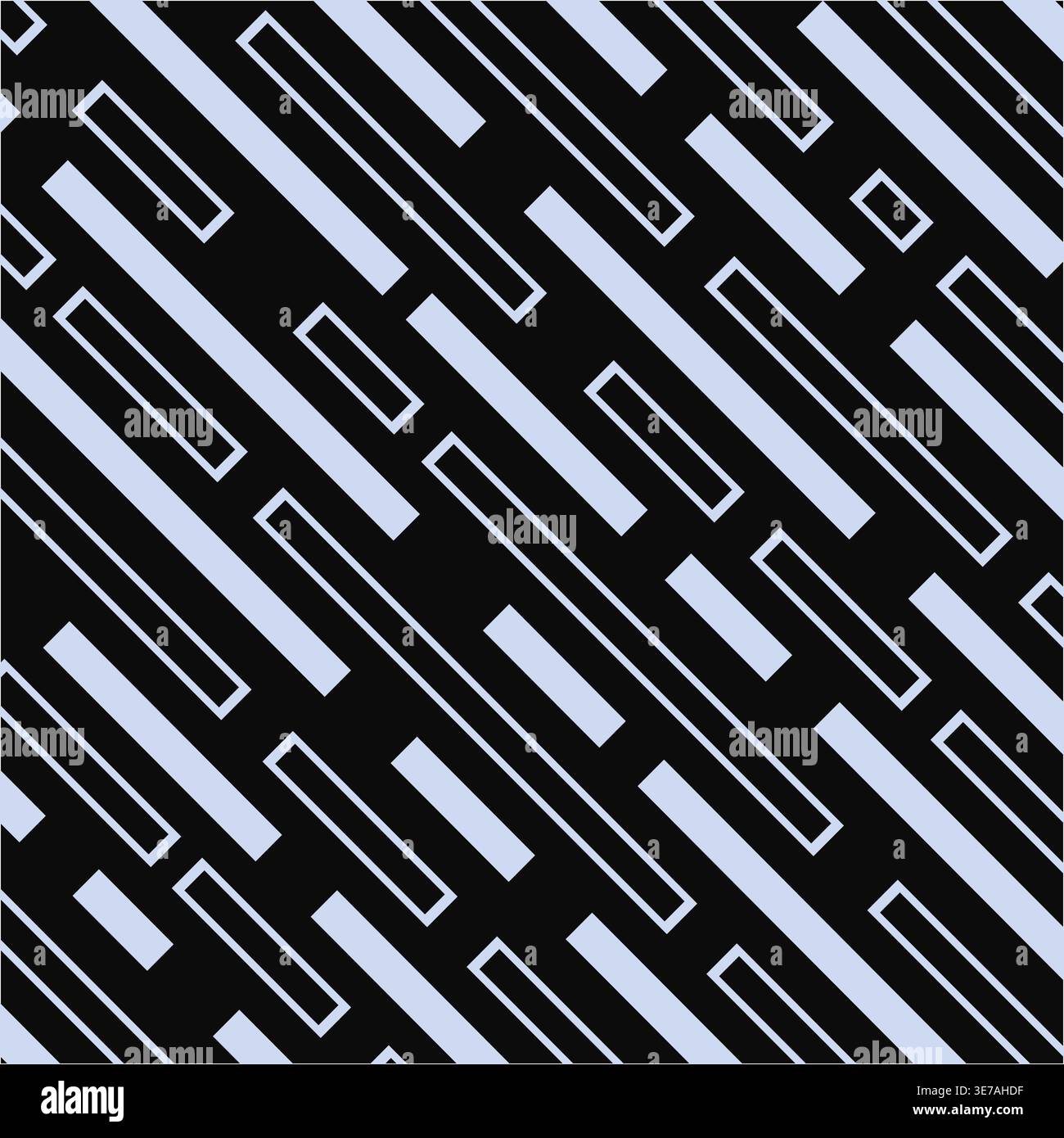 Vector digital geometric striped pattern. Abstract futuristic background with dash lines. Science data network print Stock Vector