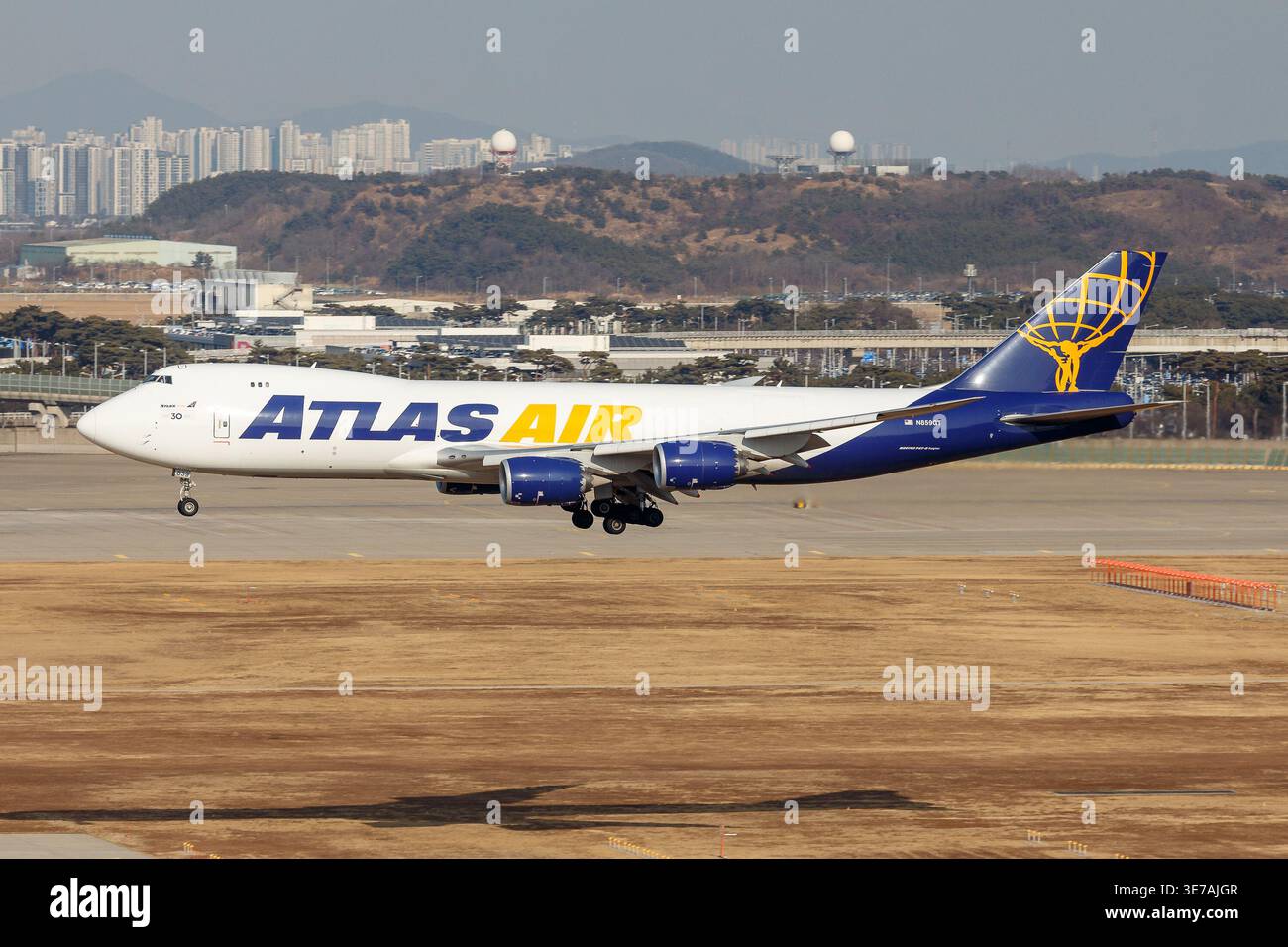 Atlas Air Boeing 747 87UF Cargo Aircraft Bearing Registration N859GT atlas-air-boeing-747-87uf-cargo-aircraft-bearing-registration-n859gt