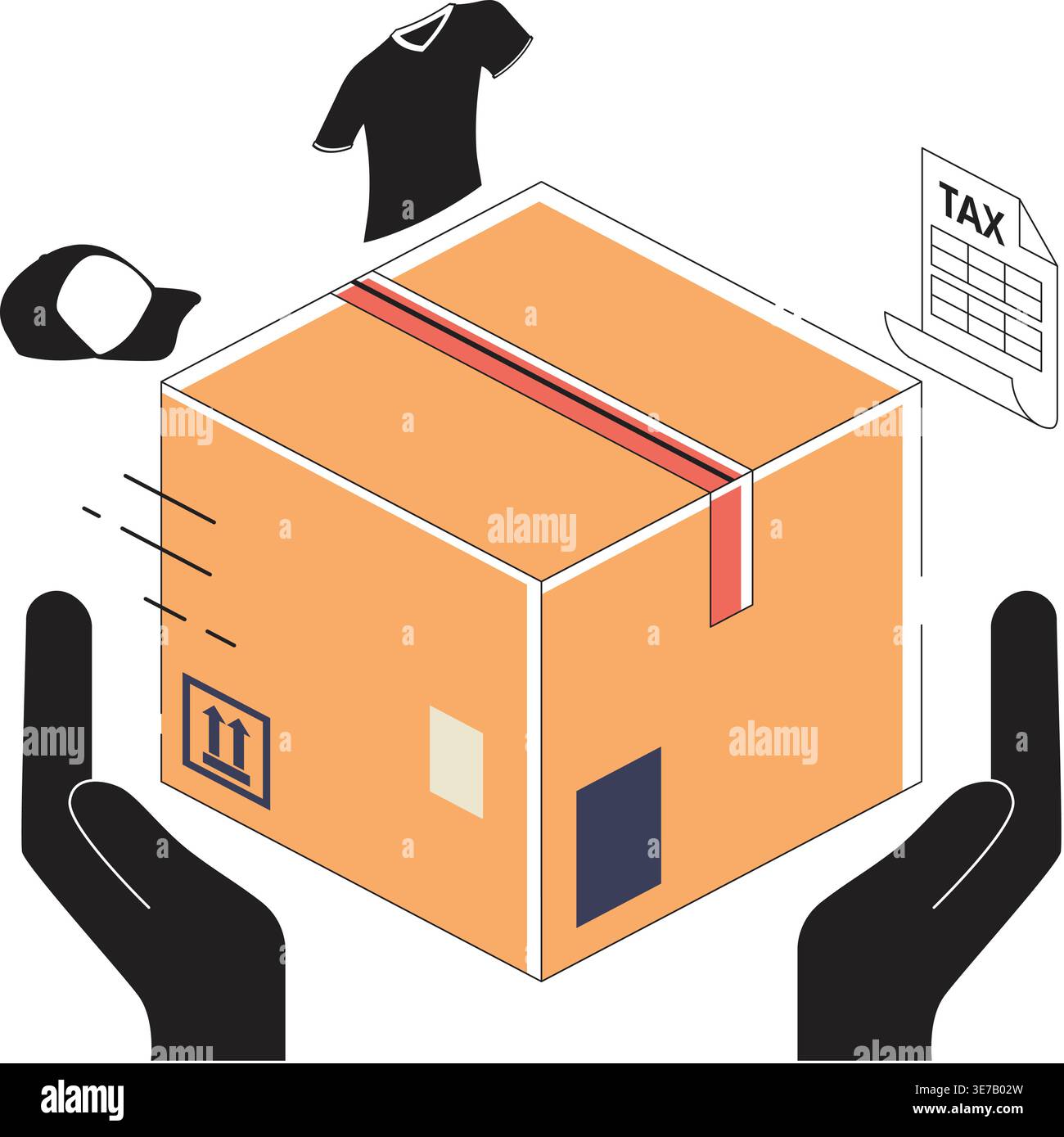 A vector illustration of Isometric Shipping Icon Stock Vector Image ...