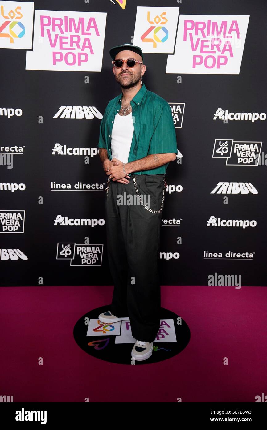 The singer Nil Moliner during the photocall of the Los40 Primavera Pop ...