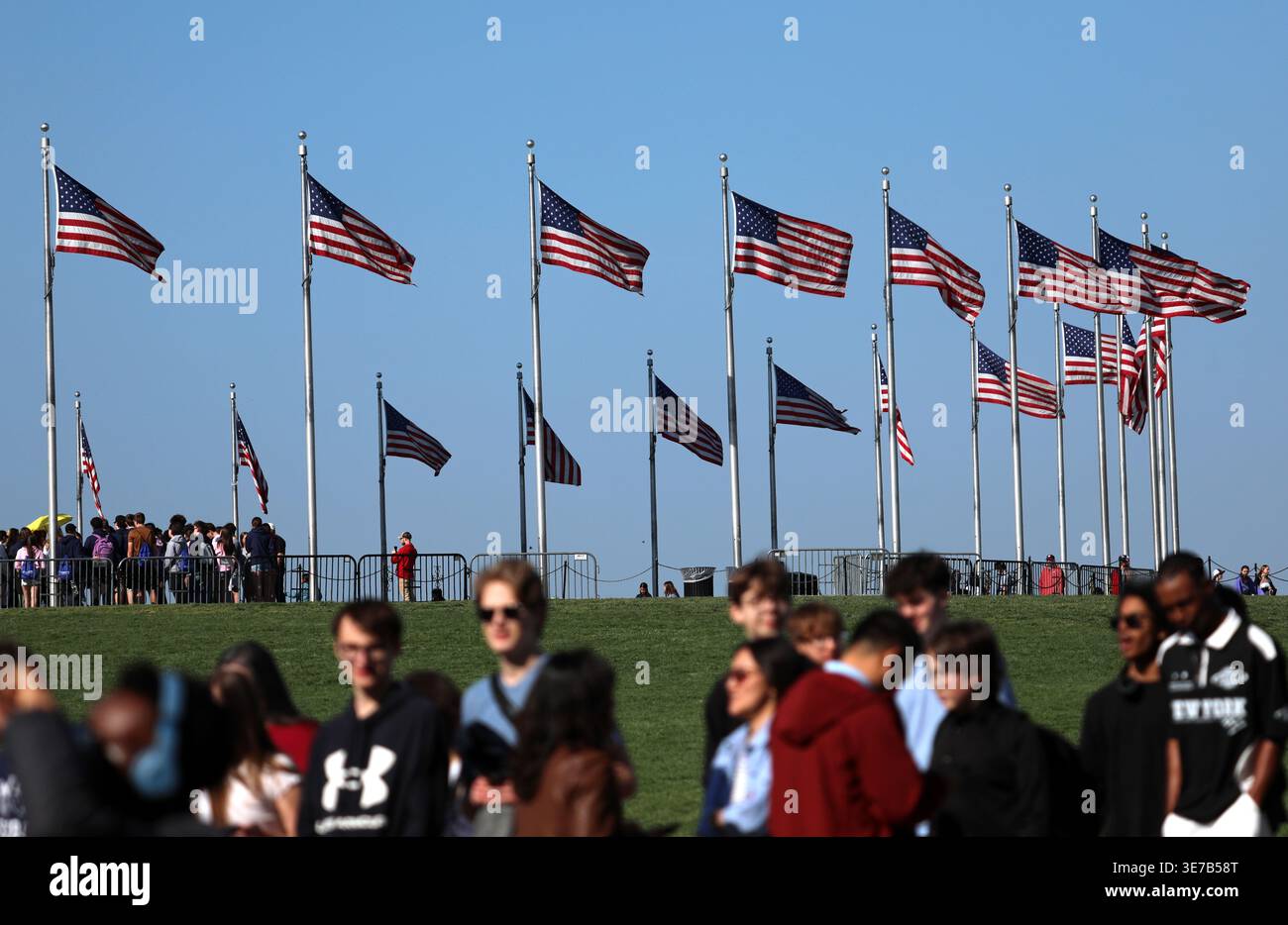 Visitors Are Seen At The Base Of The Washington Monument Friday April Visitors Are Seen At The Base Of The Washington Monument Friday April 10 2026 In Washington Ap Photorahmat Gul 3E7B58T 