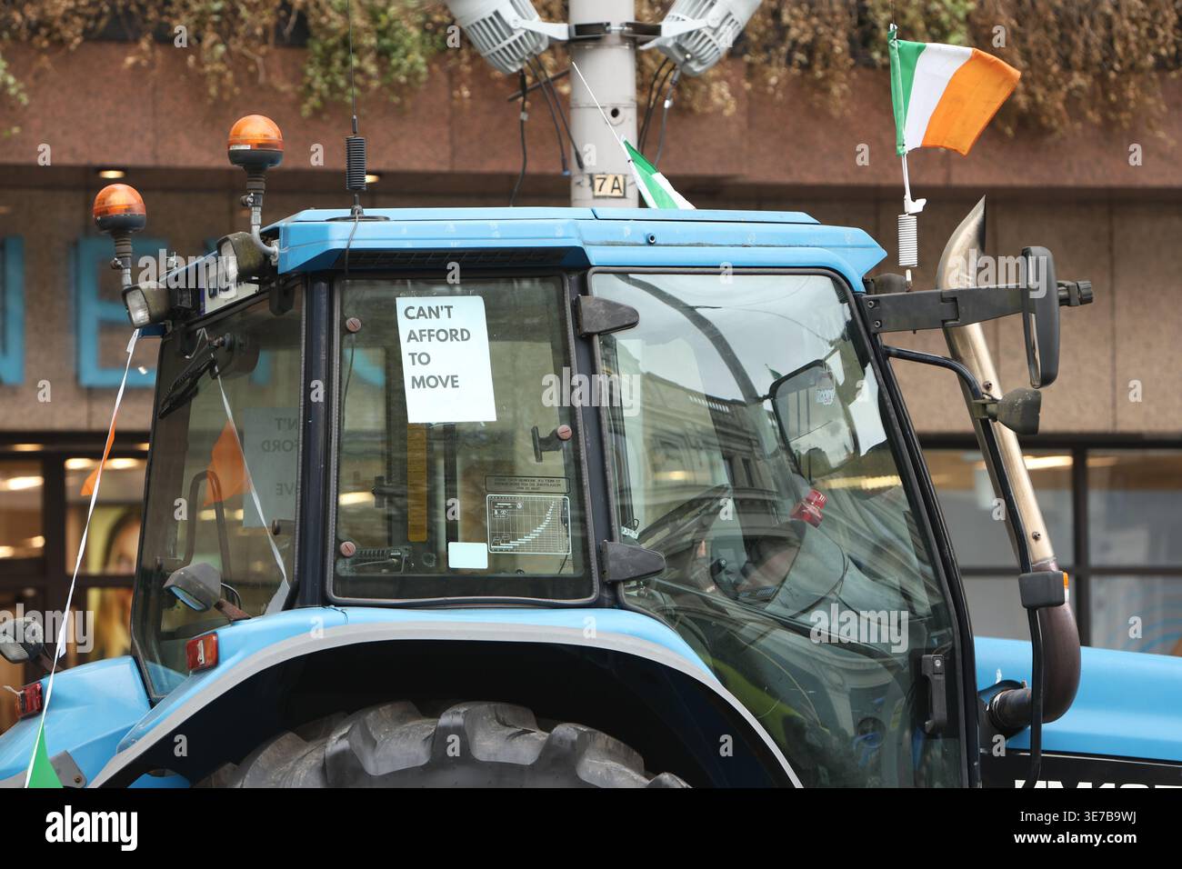 Dublin, Ireland - 10th April 2026: View from the fuel protest by ...