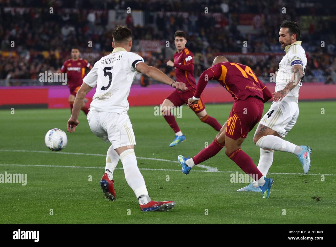 10.04.2026 Roma vs Pisa (Serie A) Sport; Calcio; 32° Giornata Nella foto: Malen gol (Foto Gino ...