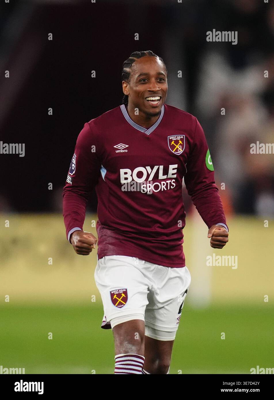 West Ham United's Kyle Walker-Peters at the final whistle after the