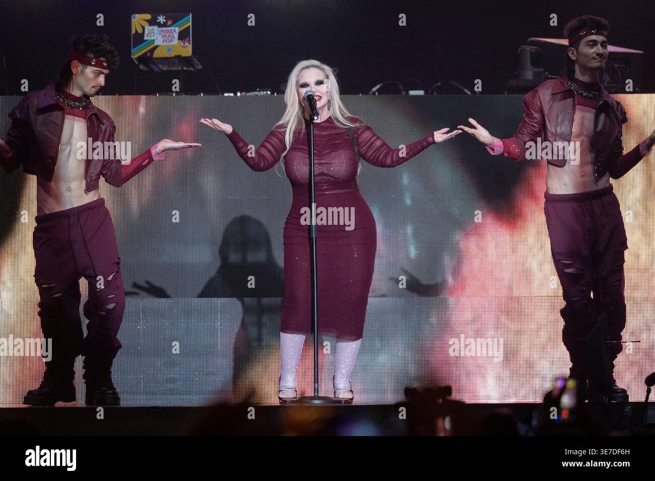 The singer Alaska perform during the Los40 Primavera Pop Madrid 2026 ...