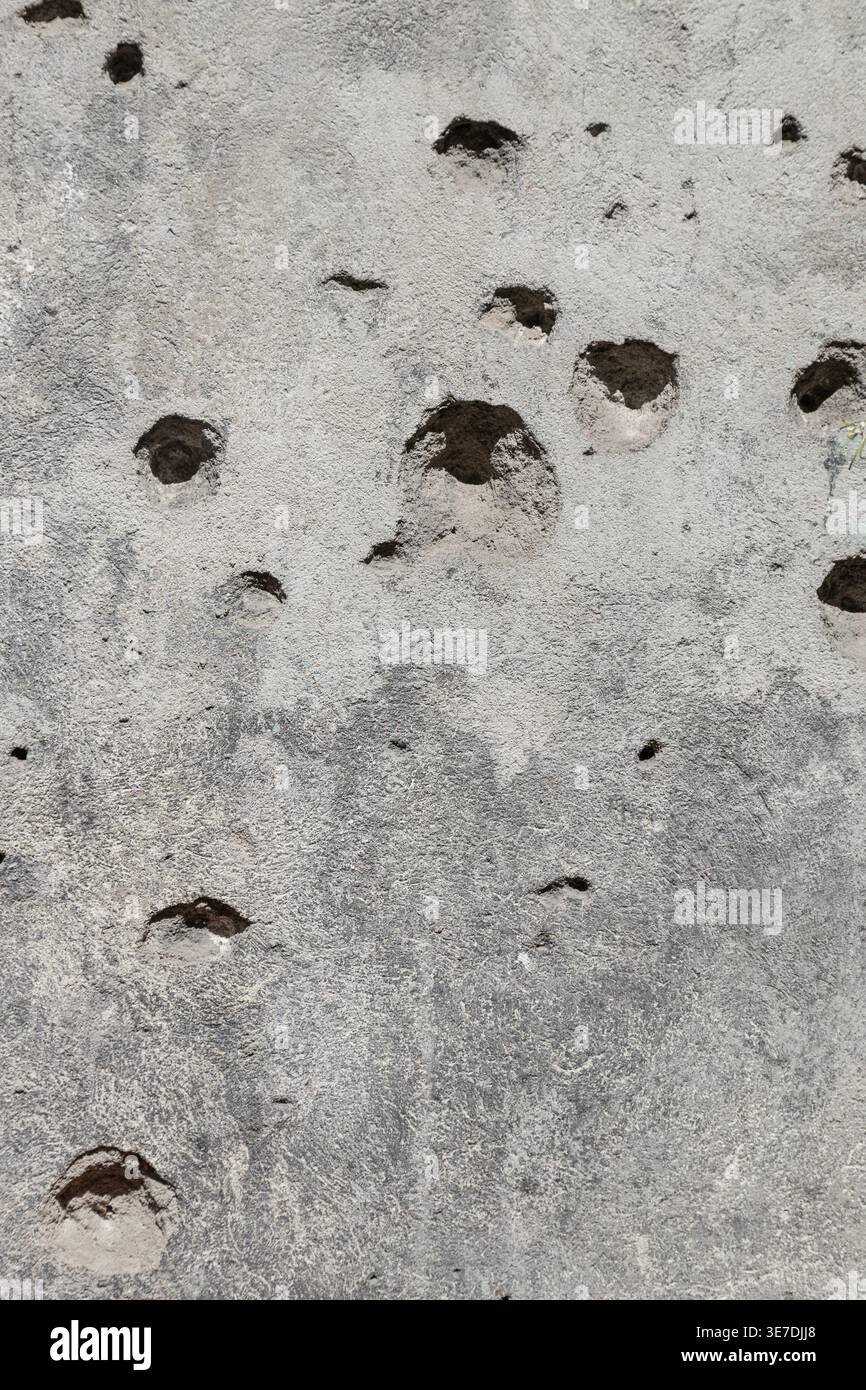 Ullet Riddled Wall Bullet riddled wall hi-res stock photography and images - Alamy