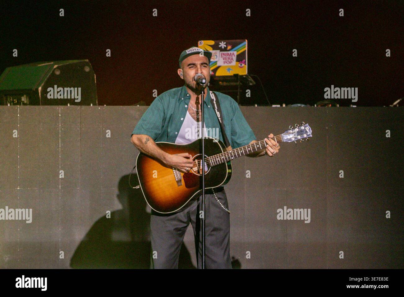 Singer Nil Moliner performs during the Los40 Primavera Pop Madrid 2026 ...