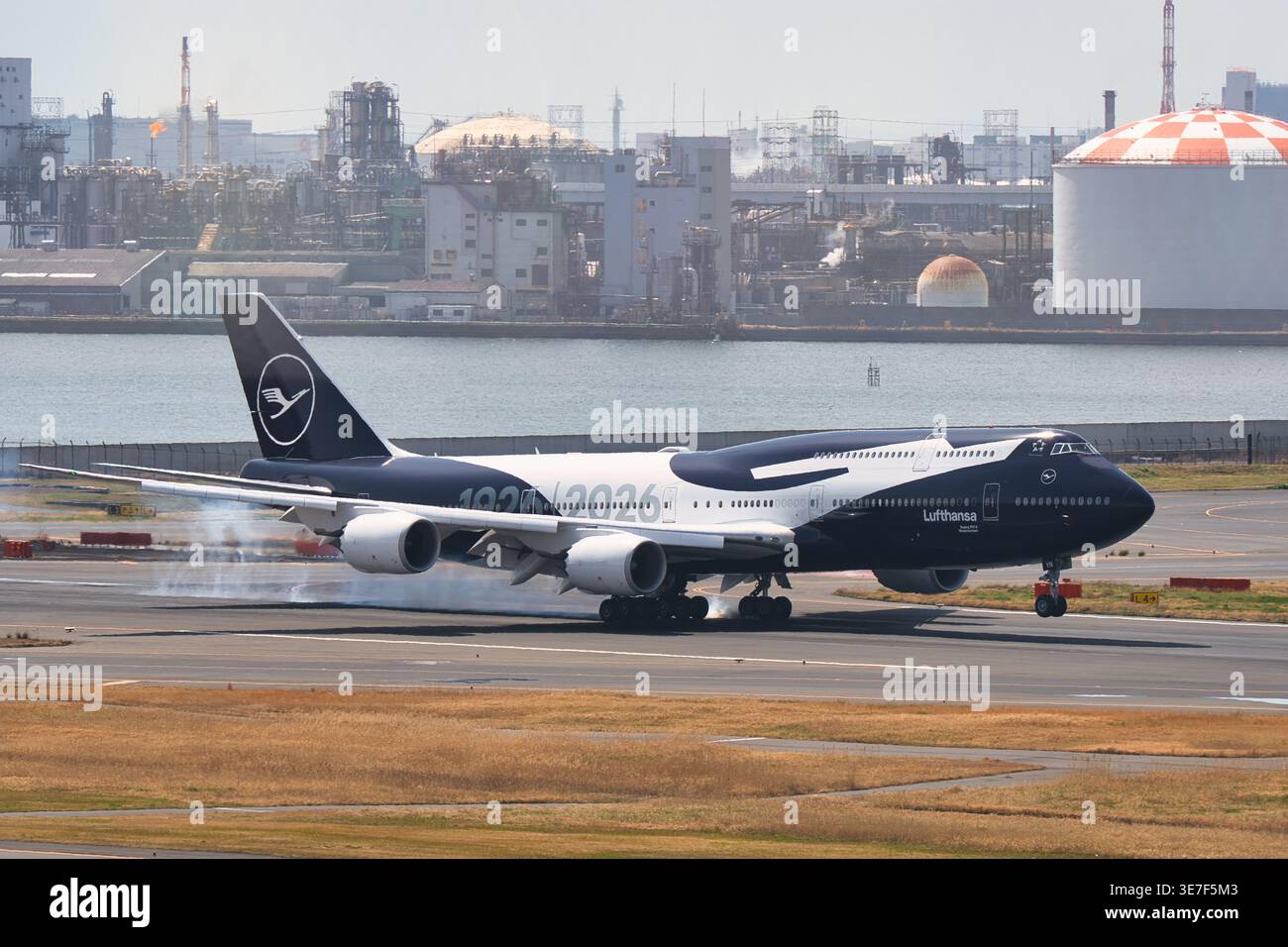 Tokyo, Japan - March 27, 2026: Lufthansa Boeing 747-8 (D-ABYN