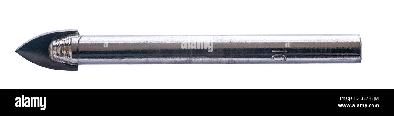ceramic drill bit on a white isolated background Stock Photo