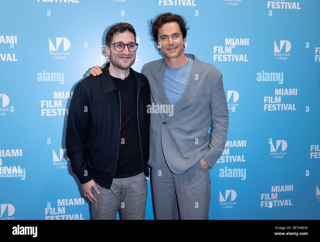 MIAMI, FL - APRIL 10: Matt Bomer and Josh Horowitz are seen at the ...