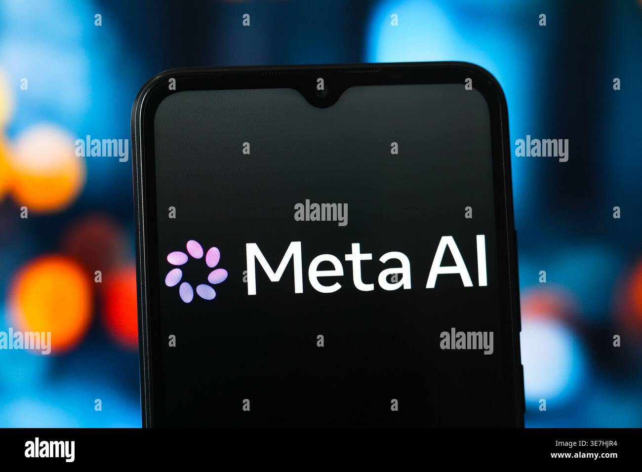 In this photo illustration, the new Meta AI (Muse Spark) logo is seen ...