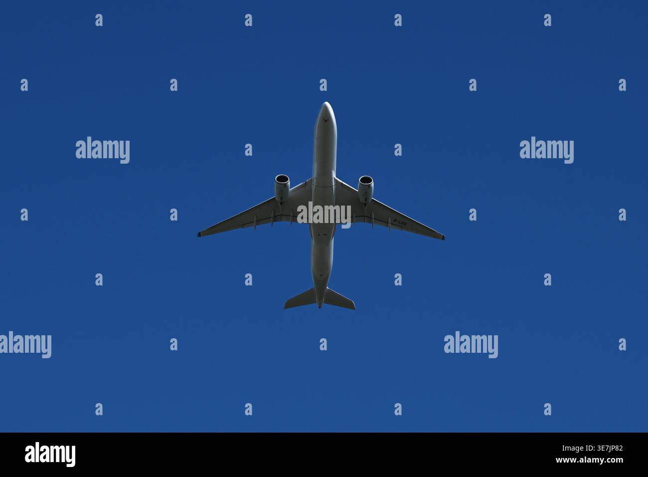 A plane is seen after taking off at Melbourne international airport in ...