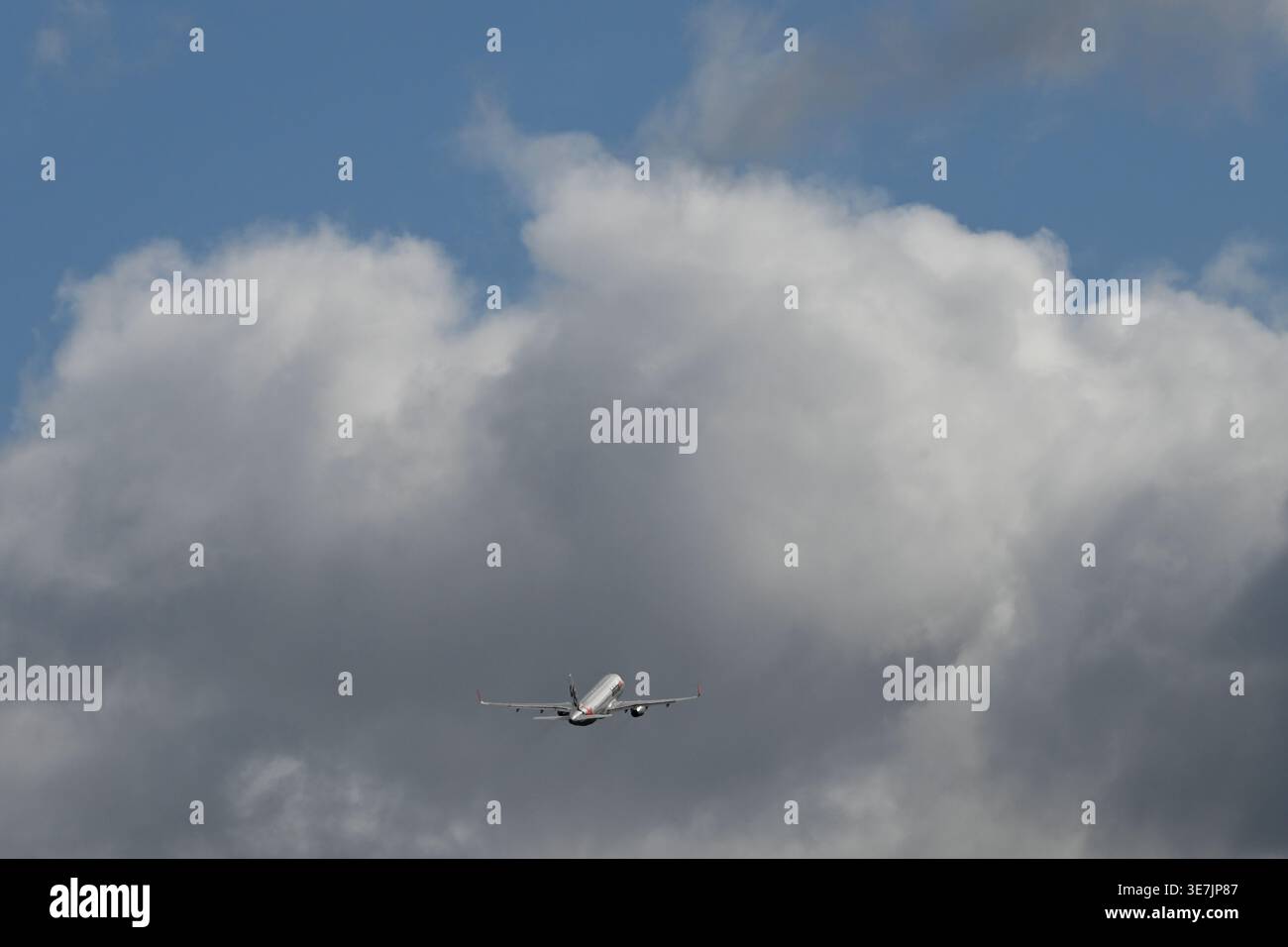A Jetstar plane is seen after taking off at Melbourne Domestic and ...