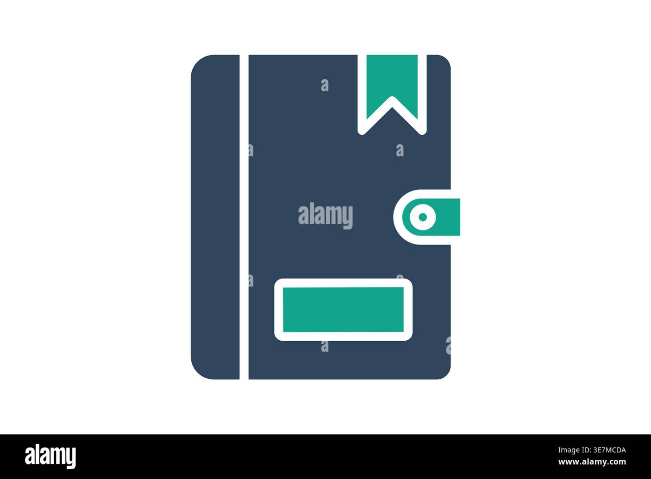 Agenda solid icon. Icon related to schedule. Government elements vector illustration Stock Vector