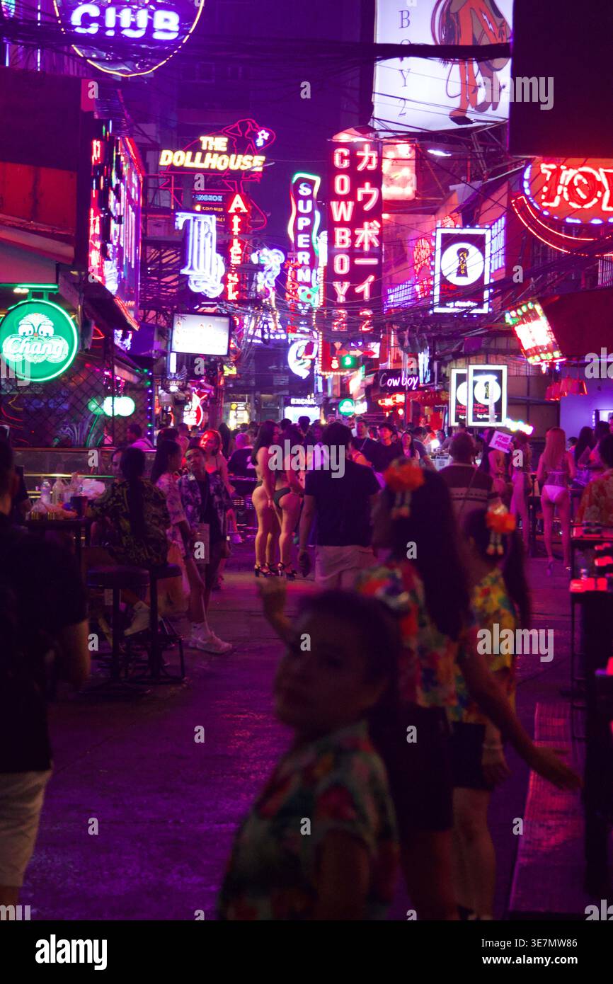 Bangkok April photoshoot featuring Wat Arun, monks, Thai food, cosplay girl, Thonburi market, nightlife Soi Cowboy Stock Photo
