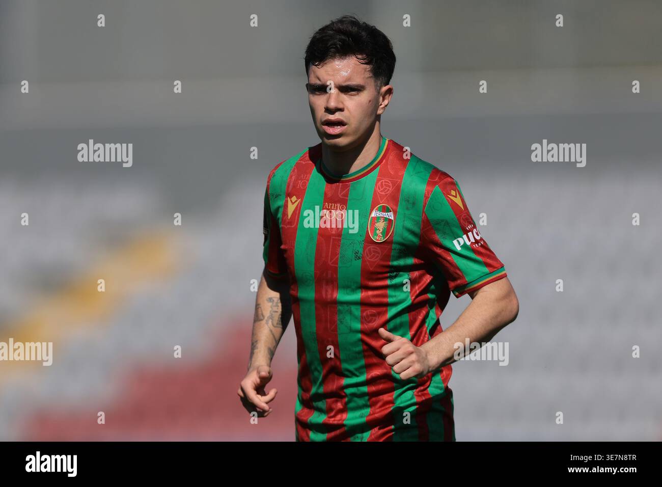 Alessandria, Italy, 8th April 2026. Angelo Ndrecka of Ternana Calcio ...