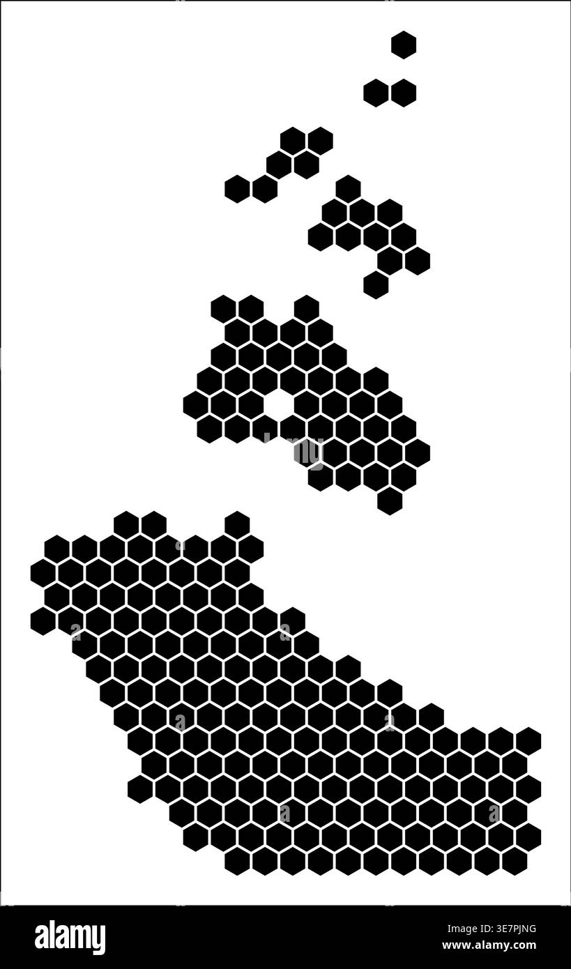 Northwest arctic vector map Black and White Stock Photos & Images - Alamy