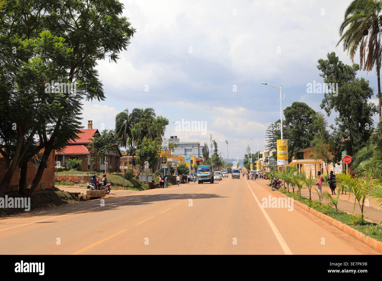 A street in Butare (now Huye), once regarded as Rwanda’s second city in ...