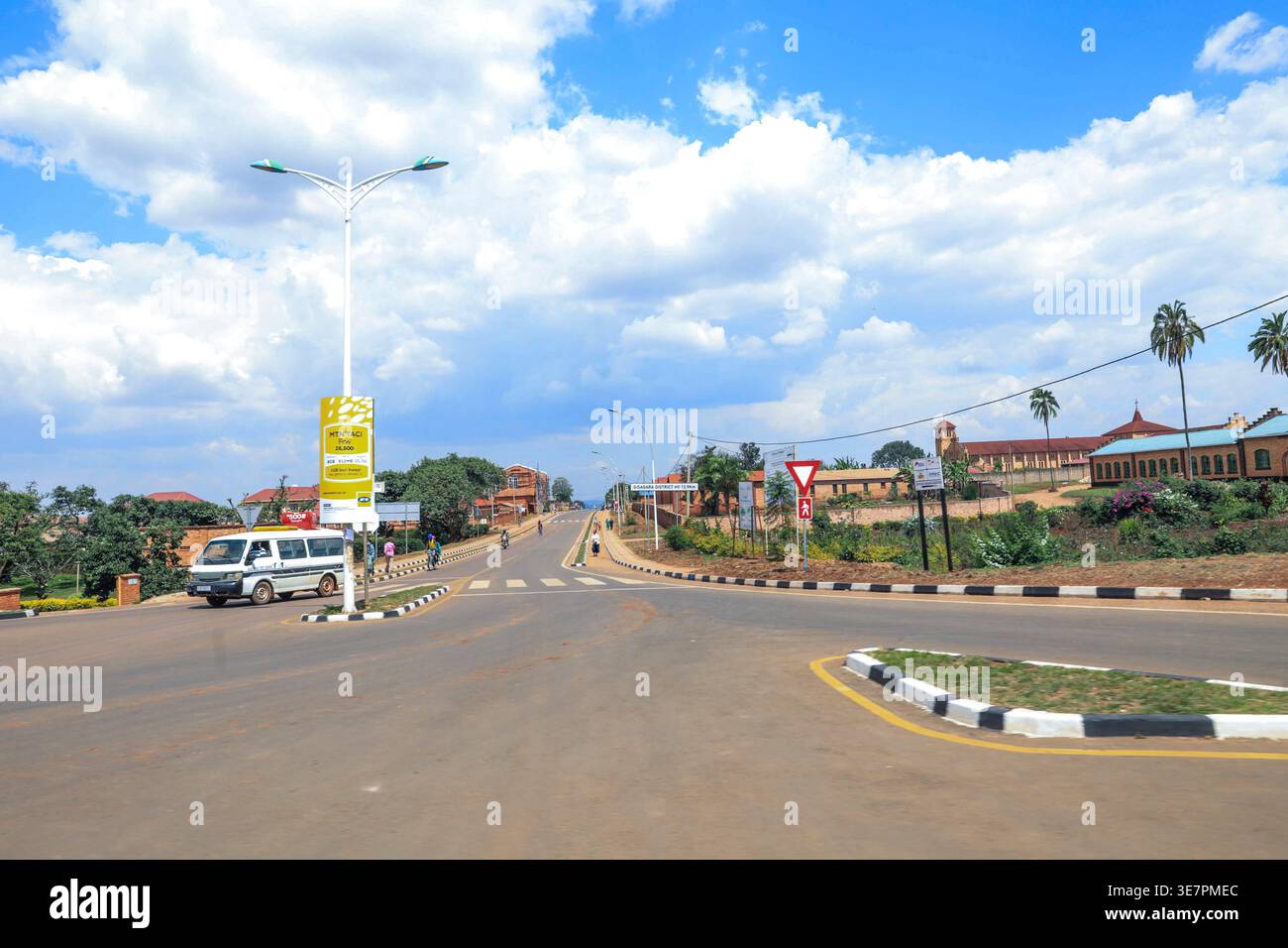 A street in Butare (now Huye), once regarded as Rwanda’s second city in ...