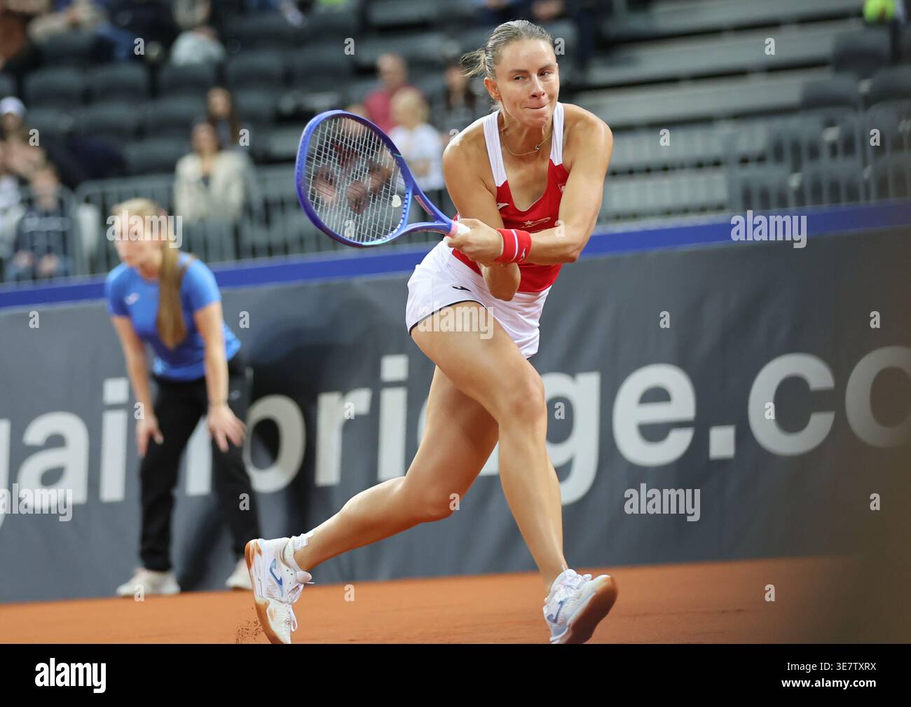 Gliwice 10.04.2026 Billie Jean King Cup Polska-Ukraina Billie Jean King Cup Polska-Ukraina n/z Magda Linette Fot.Mateusz Bialczyk/arena akcji Stock Photo
