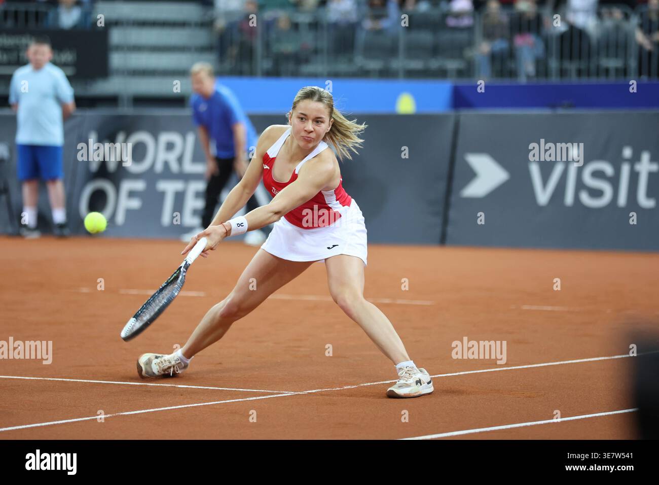 Gliwice 11.04.2026 Billie Jean King Cup Poland-Ukraine day two Billie Jean King Cup Polska-Ukraina dzien drugi n/z  Maja Chwalinska Fot.Mateusz Bialczyk/arena akcji Stock Photo