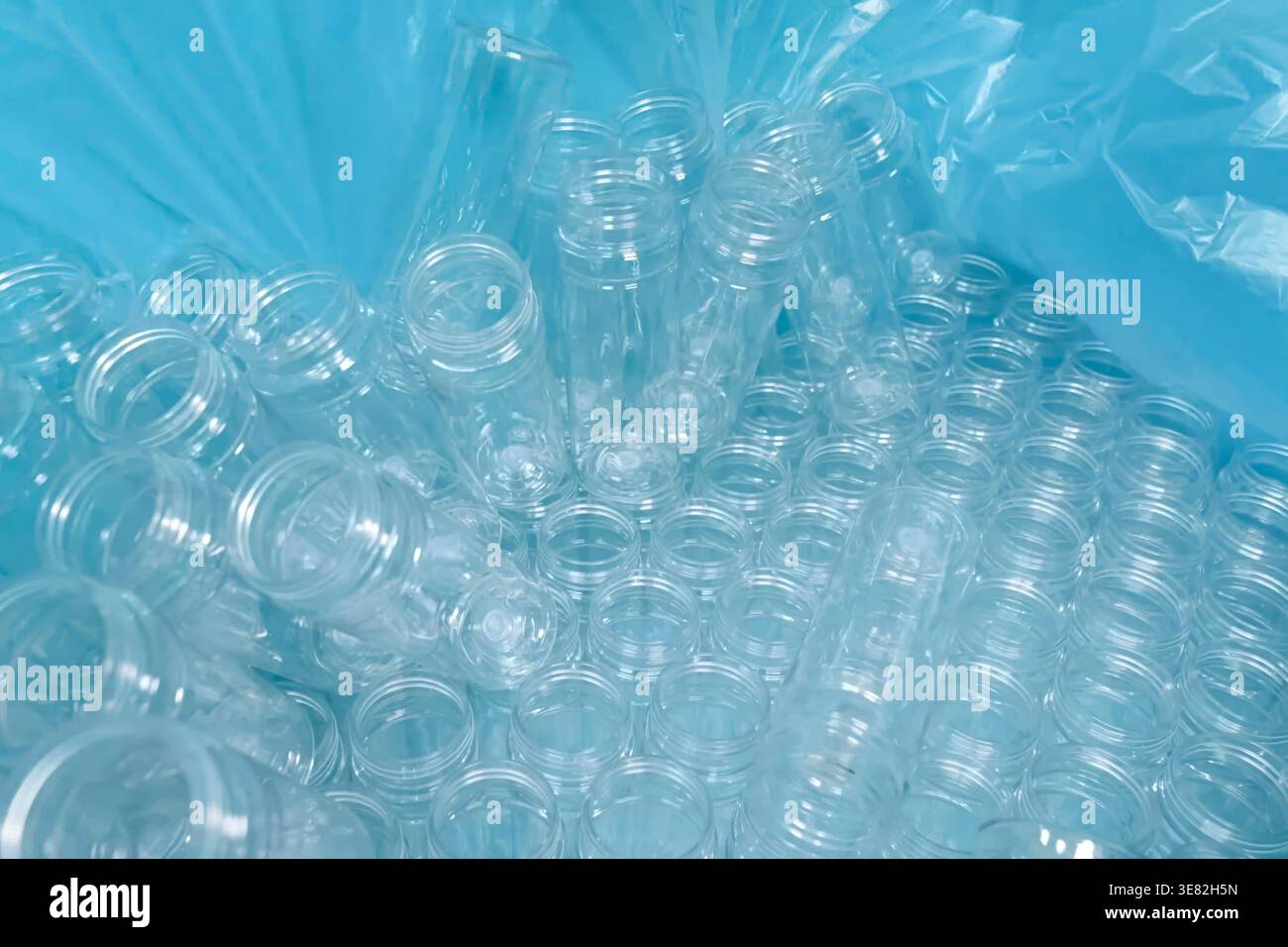 Empty Plastic Food Jars Empty Plastic Food Jars Stock Photo