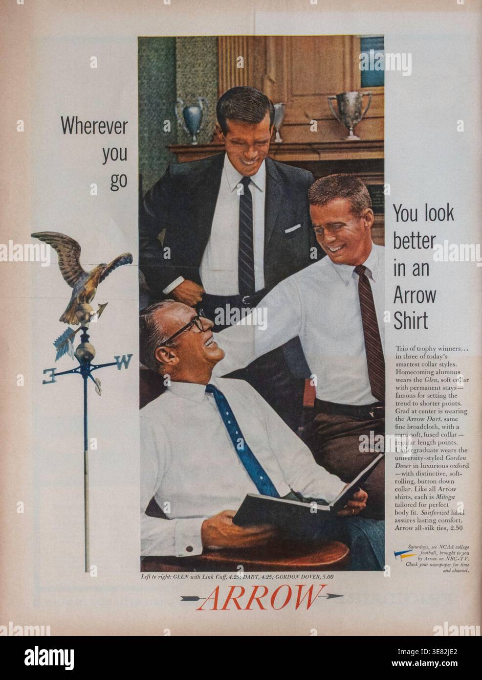 1950s usa arrow magazine advert hi-res stock photography and