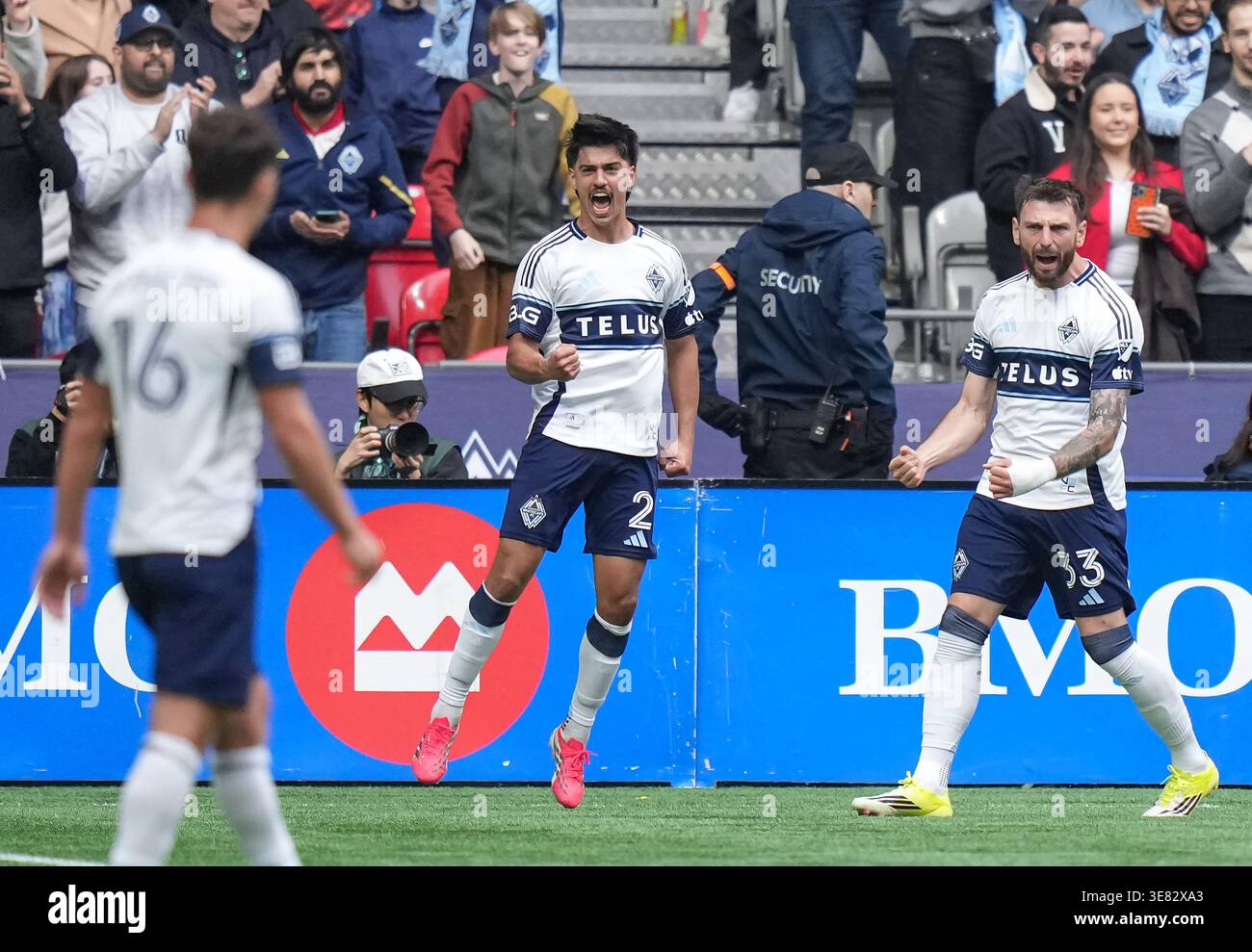 Laborda Vancouver Whitecaps' Mathias Laborda (2) and Tristan Blackmon (33 ...