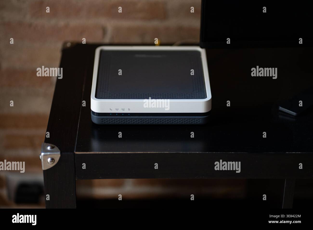 Modern internet router providing wireless connectivity and network access Stock Photo