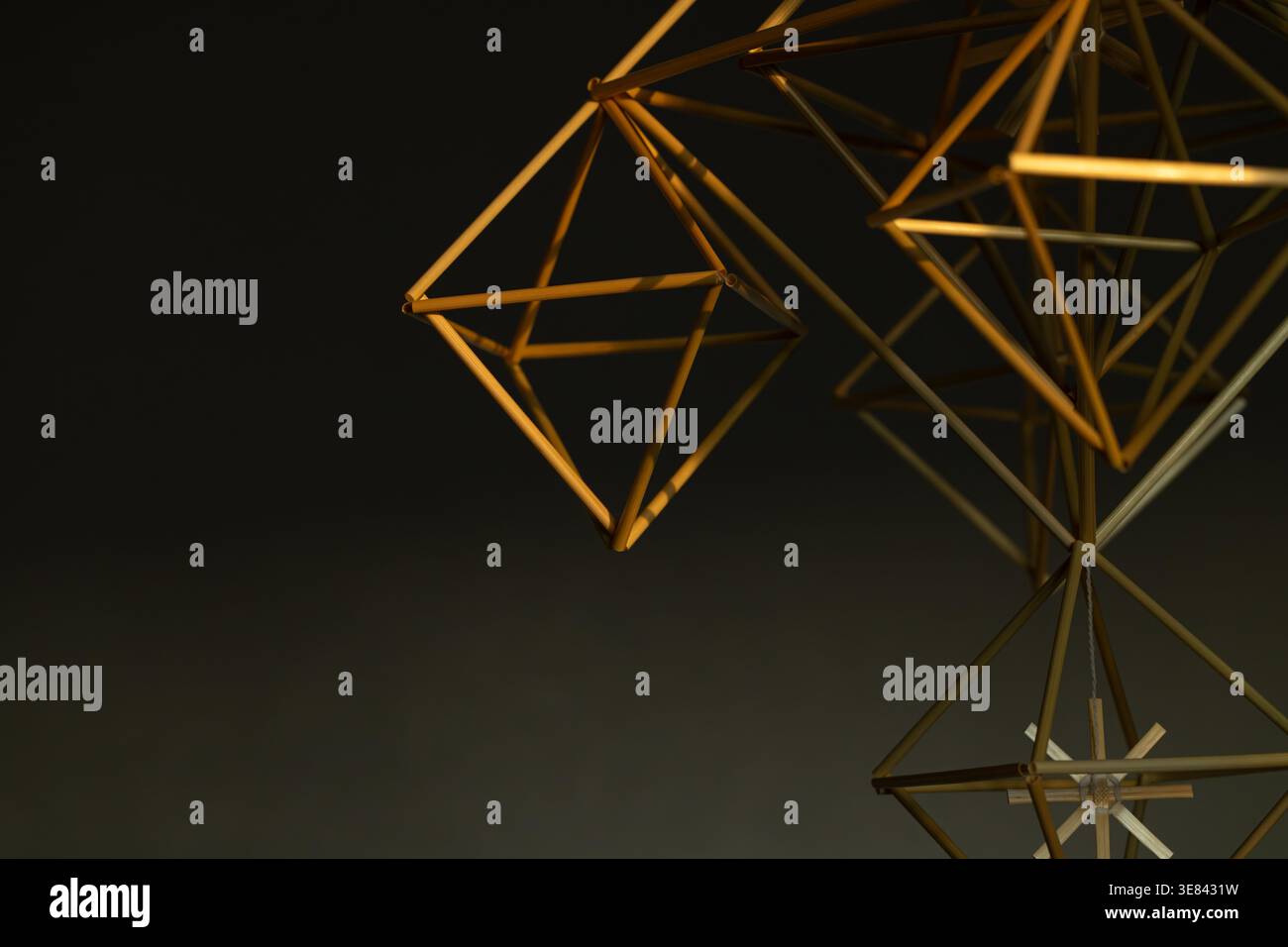 Interconnected triangles hi-res stock photography and images - Alamy