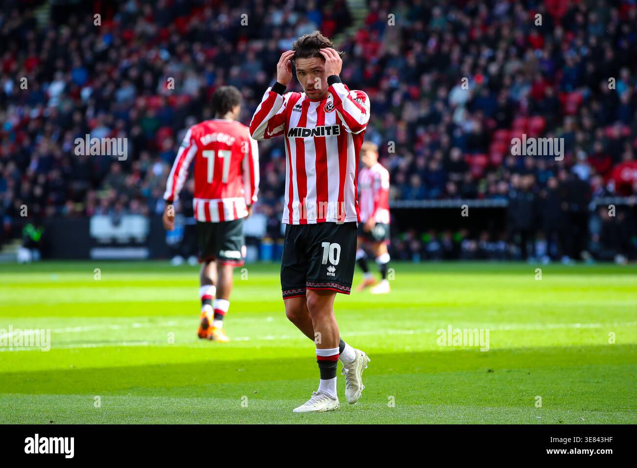 Bramall Lane, Sheffield, England - 11th April 2026 Callum O'Hare (10) of  Sheffield United - during the game Sheffield United v Hull City, EFL  Championship, 2025/26, Bramall Lane, Sheffield, England - 11th