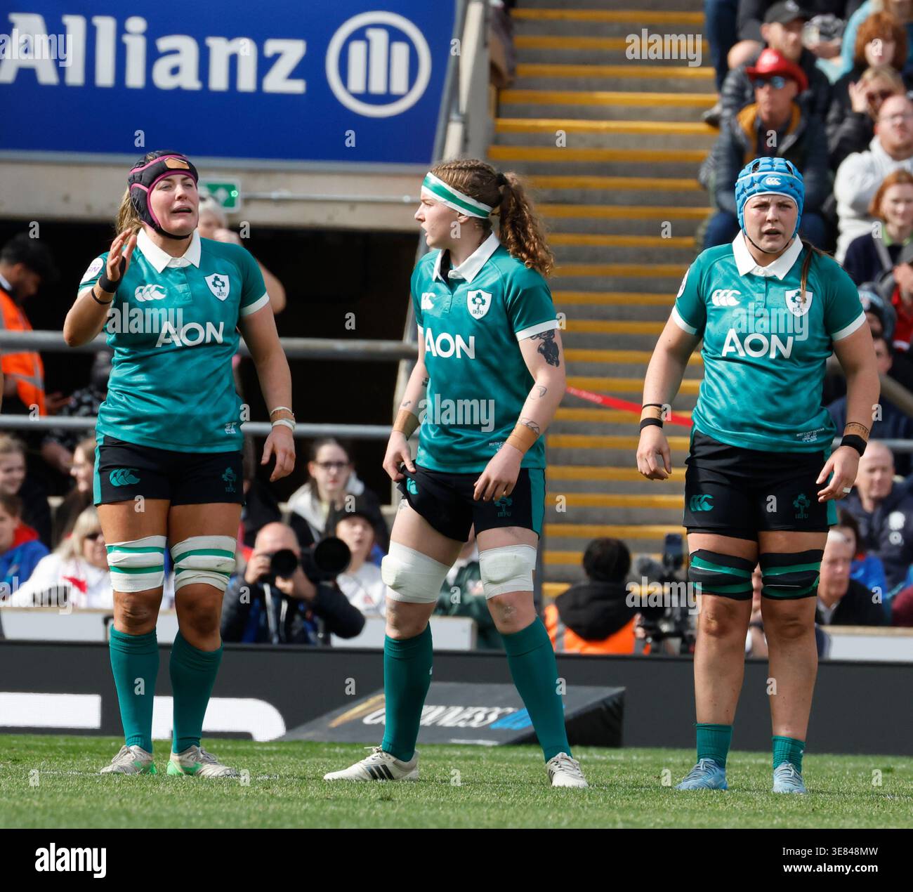 Fiona Ruth L-R Ireland's Fiona Tuite Ireland's Ruth Campbell and Ireland's ...