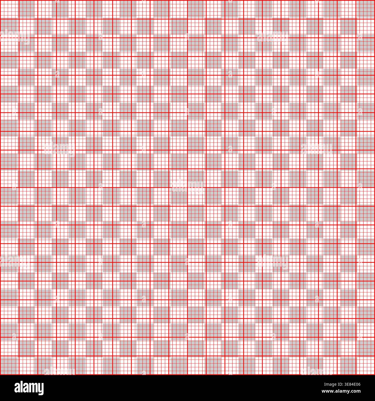 Seamless blueprint grid pattern, mathematical square coordinate paper texture . Stock Vector