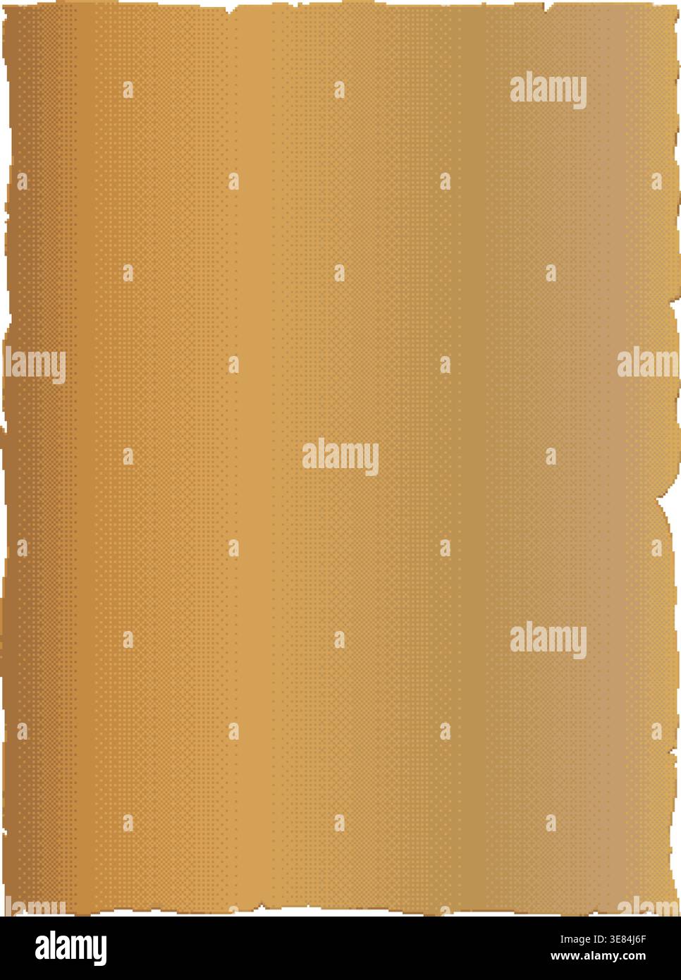 Pixel parchment paper scroll background texture Stock Vector