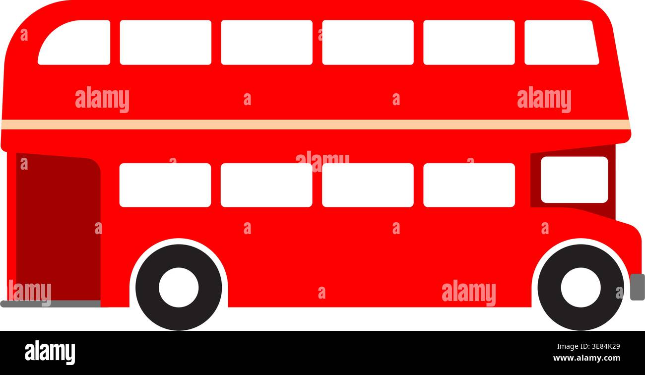 simple passenger bus icon symbol side view silhouette vector illustration isolated on white background Stock Vector