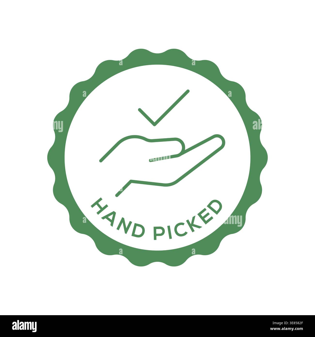 Hand picked fresh green Stock Vector Images - Alamy