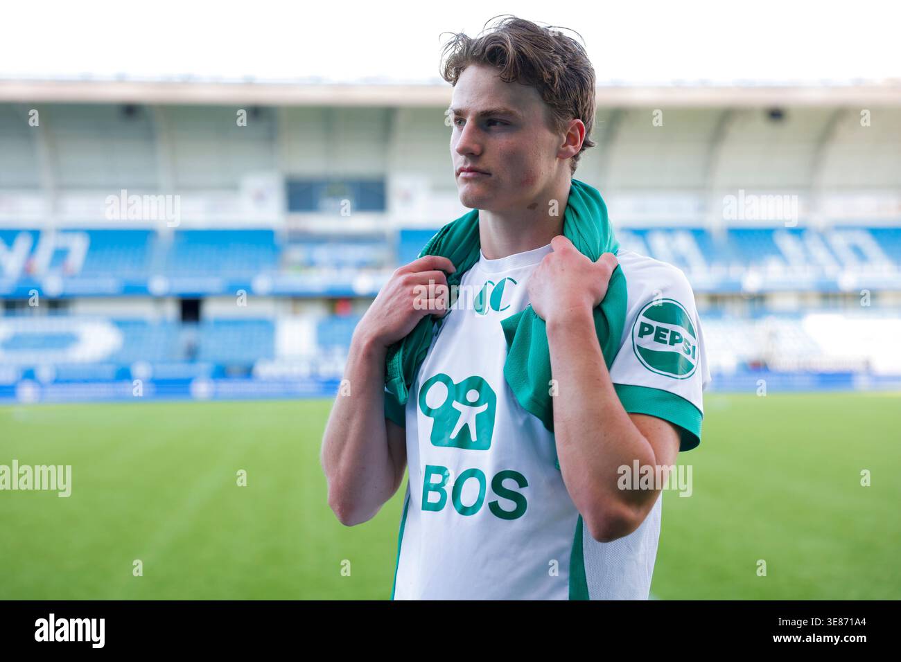 Stadium Ringen Molde 20260412. HamKam's William Osnes-Ringen after the elite football ...