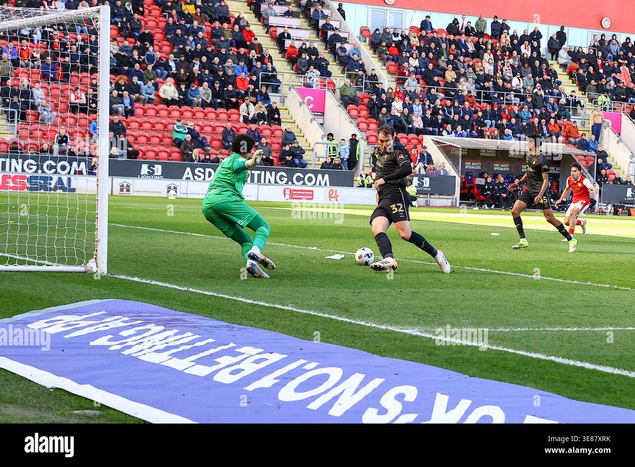 AESSEAL New York Stadium, Rotherham, England - 11th April 2026 Defender ...