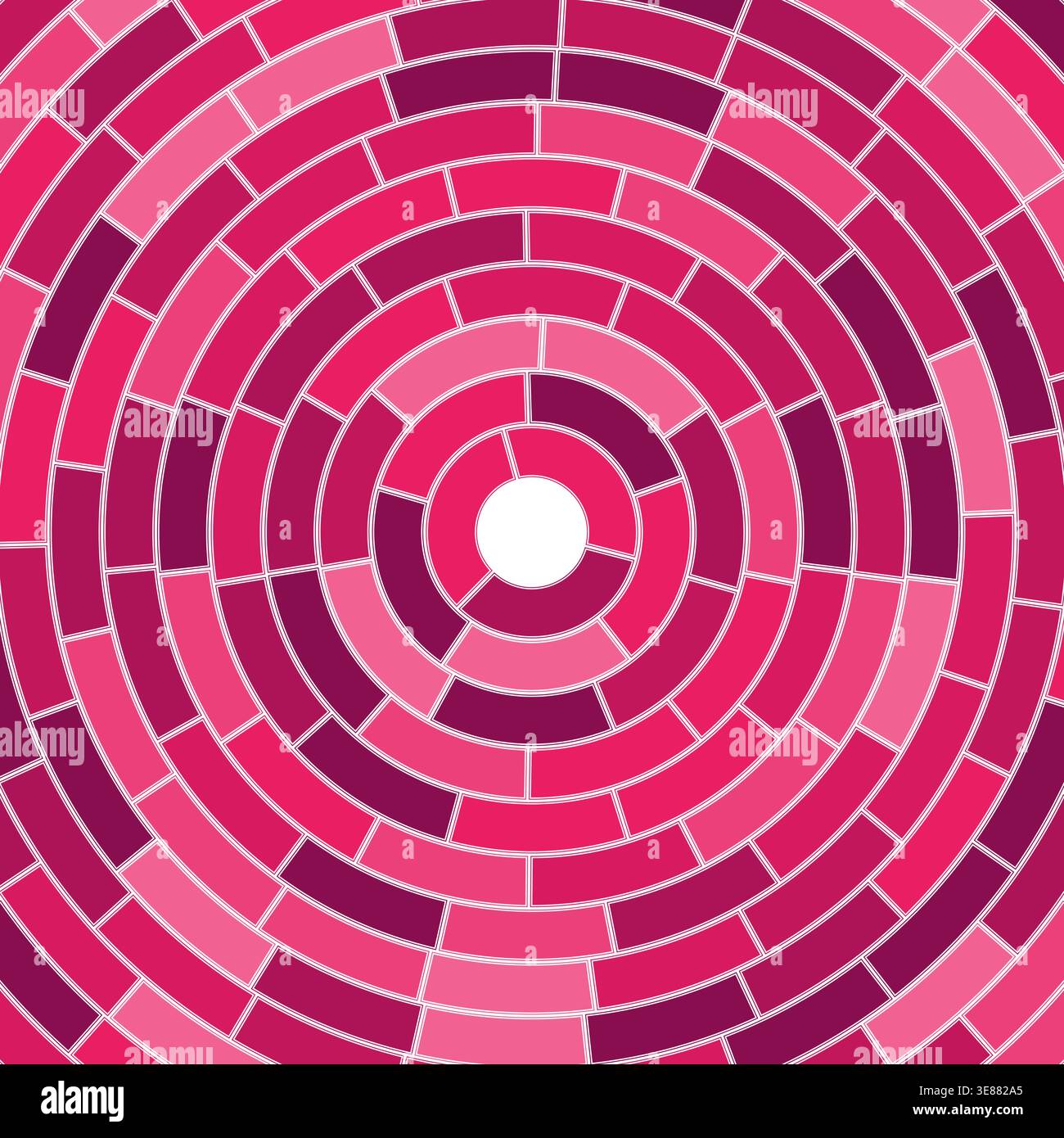 Segments centered. Abstract pattern. Solid cells in frame. Medium weight. Medium padding. Stylish vector illustration. Stock Vector