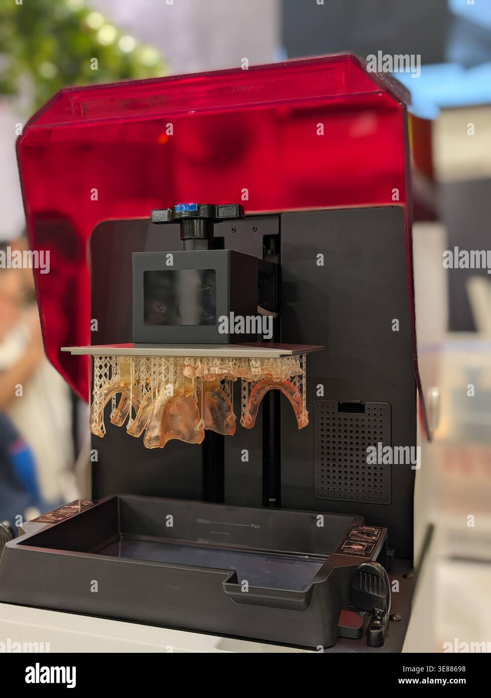 Dental 3D printing process in a modern dental laboratory Stock Photo