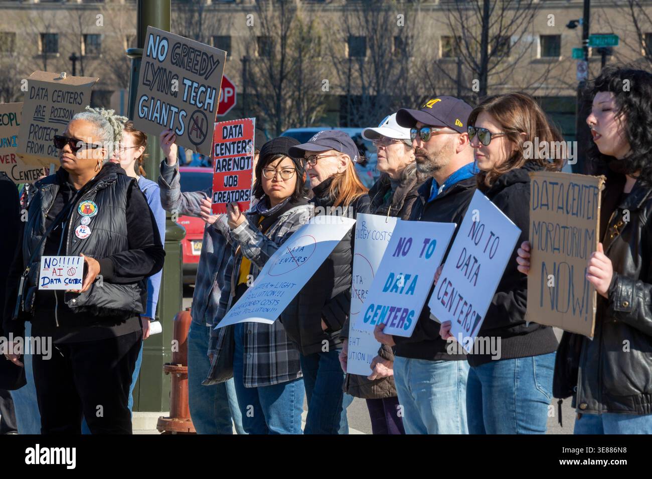 Protest against artificial intelligence hi-res stock photography and ...