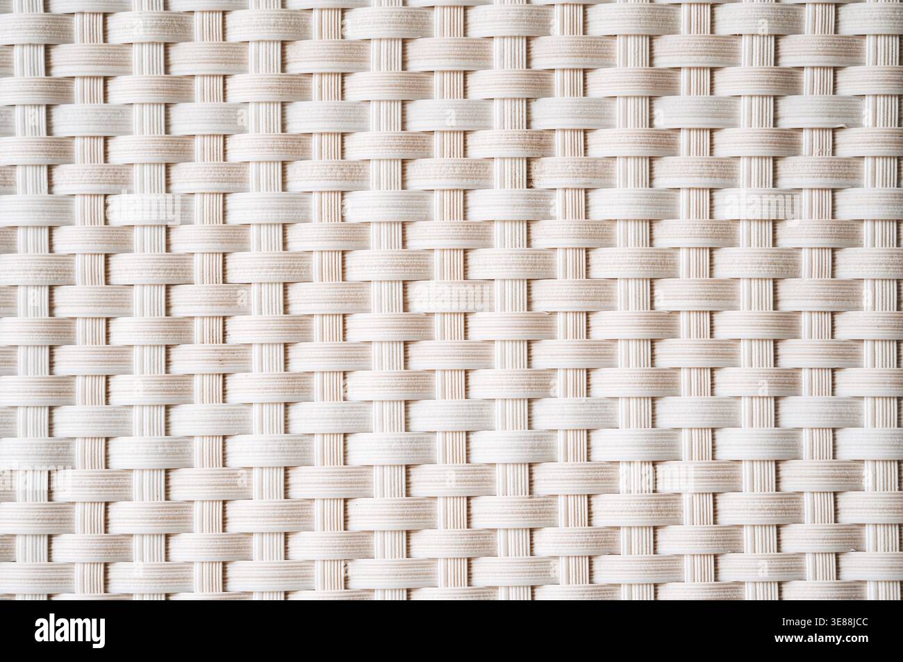 white background with rattan weave texture Stock Photo