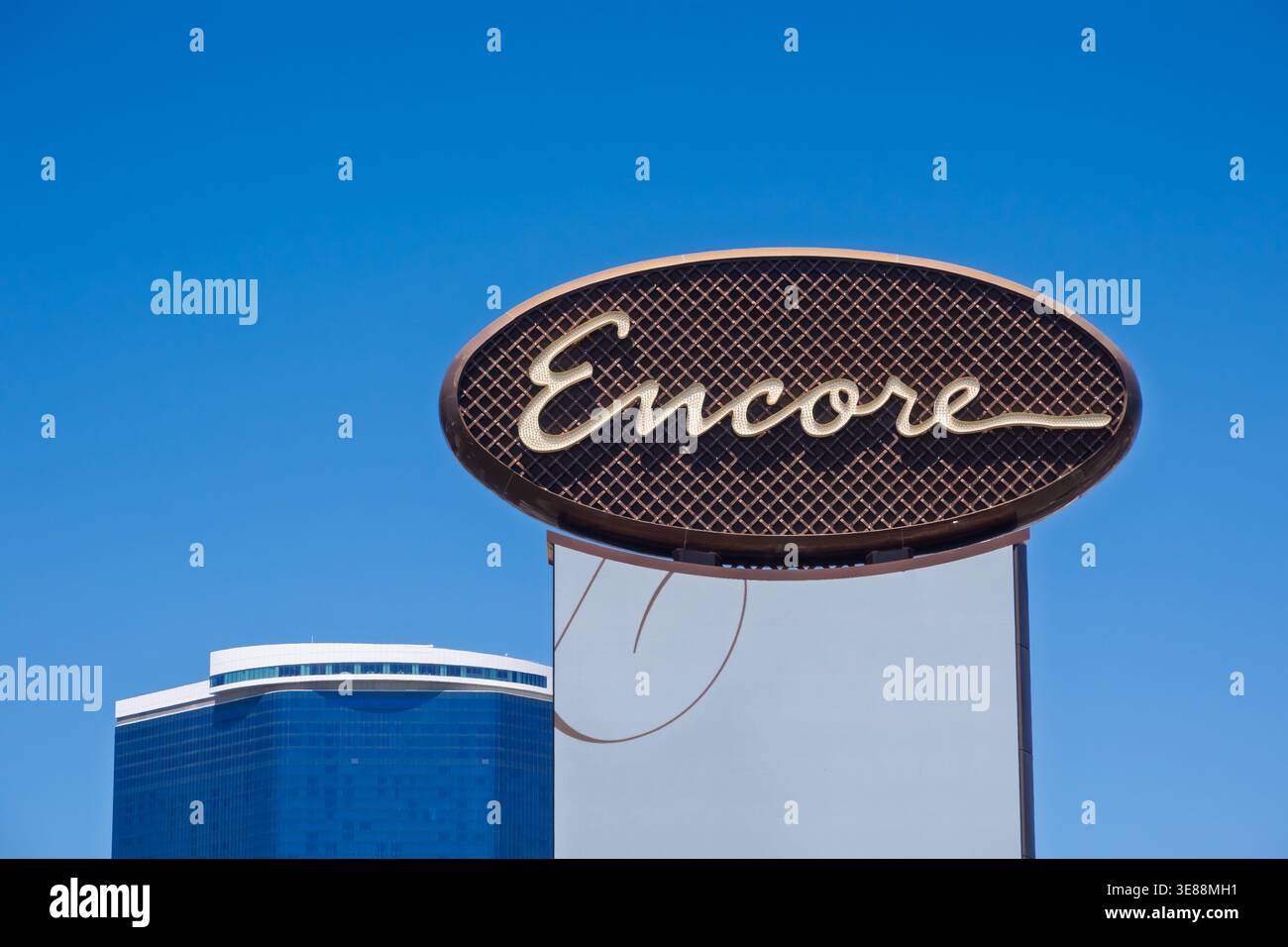 LAS VEGAS, NV, USA - 04, JULY, 2024: Encore Las Vegas sign with the ...